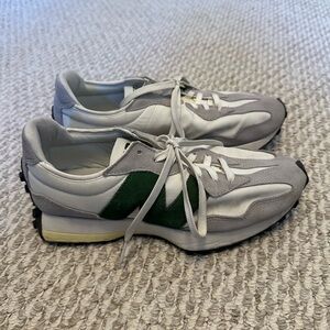New Balance 327 Gray and Green Sneakers - women’s 10.5